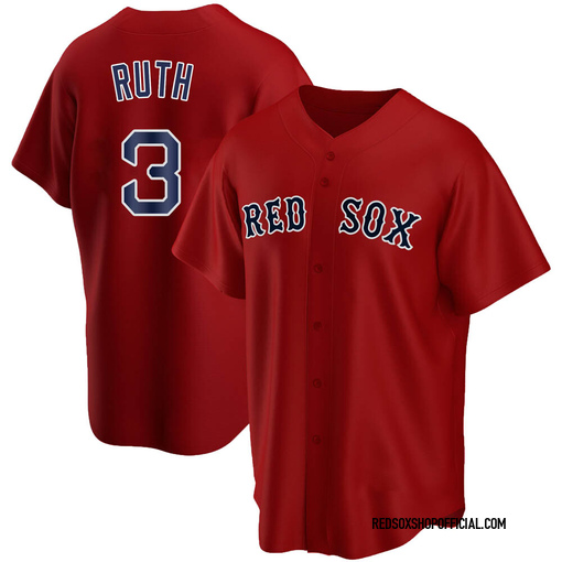 Youth Boston Red Sox Babe Ruth Replica Red Alternate Jersey