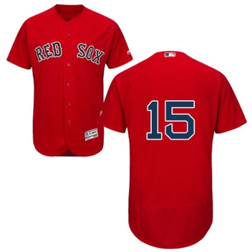 Mens Majestic Boston Red Sox Dustin Pedroia Authentic Red Flexbase